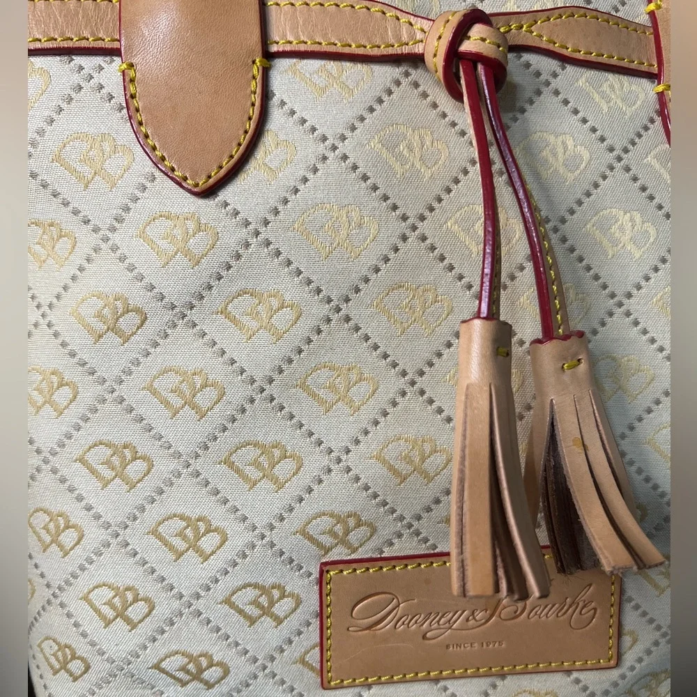 Dooney & Bourke: Jenna Signatute Collection Logo Tassel Tote Bag